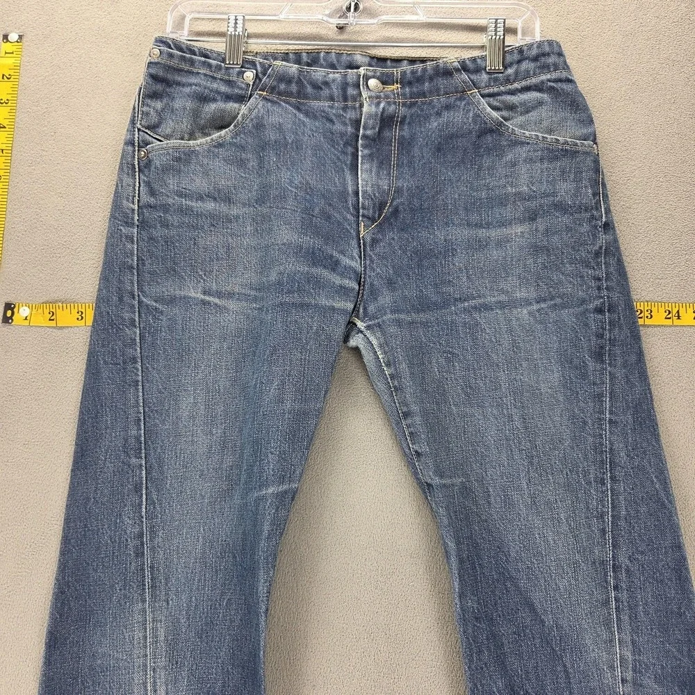 Vintage Levis Engineered Jeans Womens Blue Twisted One Pocket Zip Fly Fits 30x30